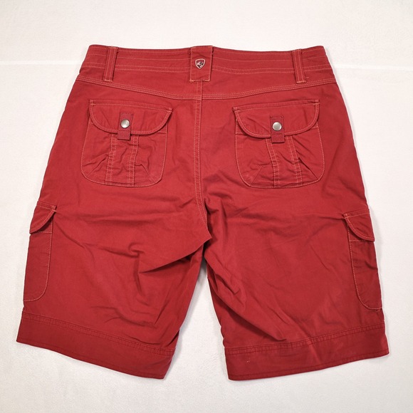 KUHL Womens 8 Maroon Red Splash 11" Outdoor Adventure Hiking Casual Cargo Shorts - Picture 4 of 6